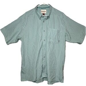 Simms Big Sky short sleeve Plaid Button Down fishing shirt XL Gorpcore Sports